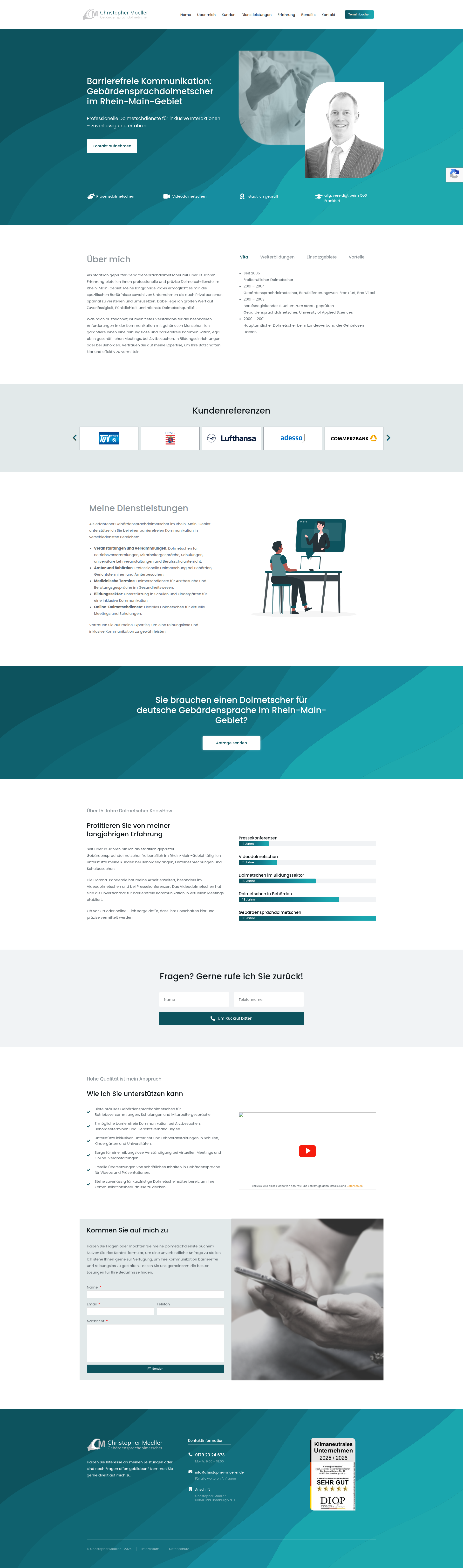 Referenz: Gebärdensprachendolmetscher